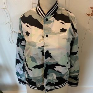 NWT New Balance Camo Bomber Jacket